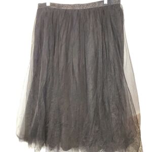 Black Tulle Skirt / Size 2XL
